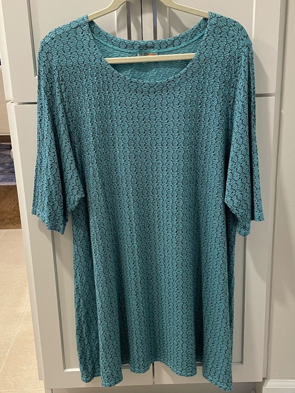 Tianello by Steve Barraza 3/4 Length Sleeve Tunic Size 1X